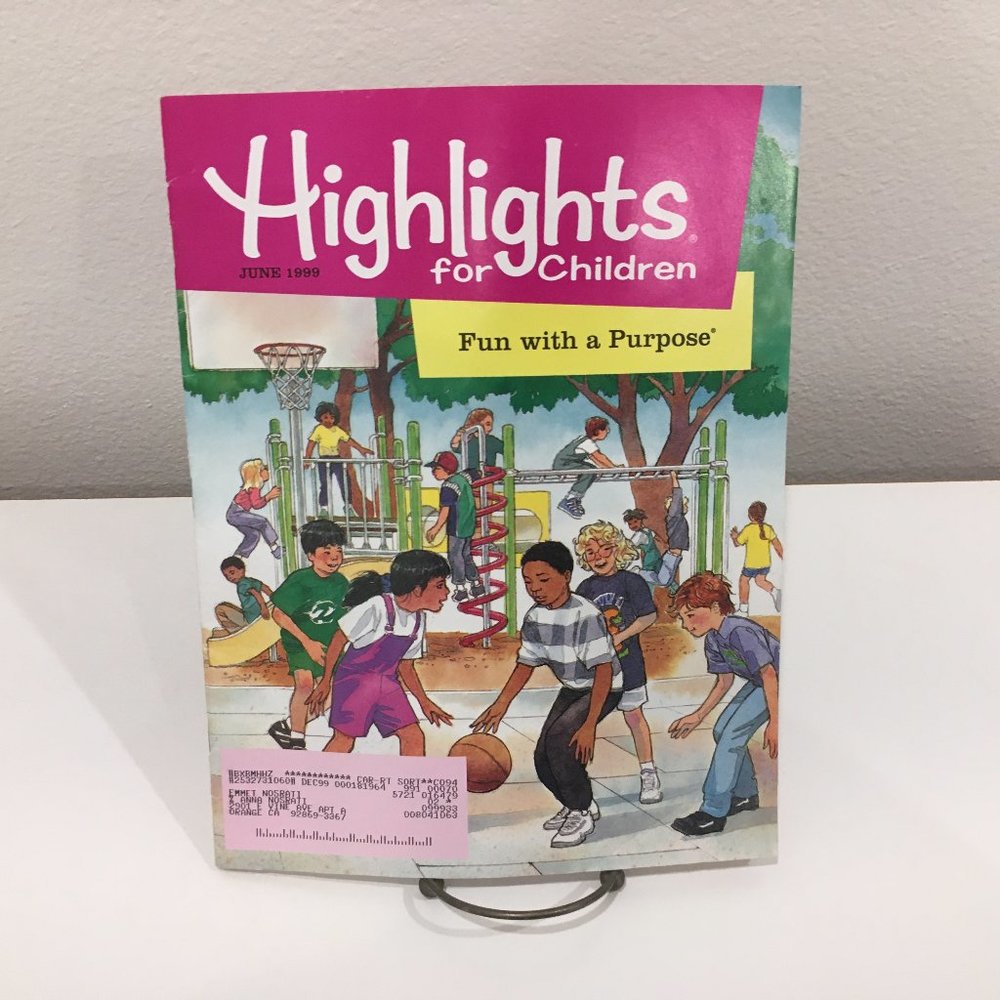JUNE 1999 - Highlight For Children Magazine, Fun With a Purpose